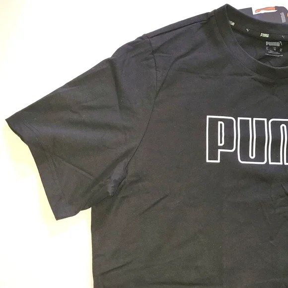 Puma mens short sleeve tshirt black size XL NWT - Picture 4 of 8